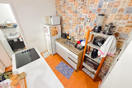 Cozinha de apartamento à venda com 1 quarto, 39m² em Cambuci, São Paulo