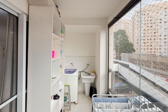 Varanda de apartamento à venda com 1 quarto, 39m² em Cambuci, São Paulo
