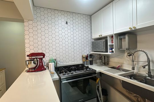 Cozinha de apartamento à venda com 3 quartos, 74m² em Centro, Barueri