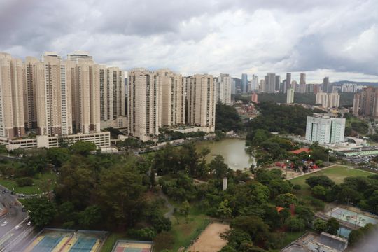 Varanda da Sala de apartamento à venda com 3 quartos, 74m² em Centro, Barueri