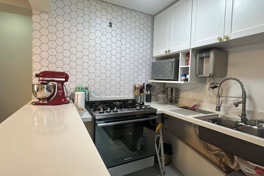 Cozinha de apartamento à venda com 3 quartos, 74m² em Centro, Barueri