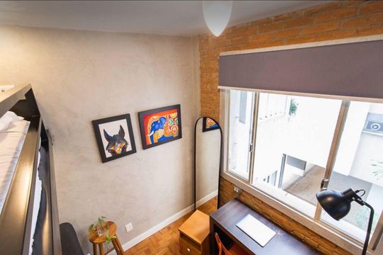 Quarto de apartamento para alugar com 1 quarto, 51m² em Cerqueira César, São Paulo