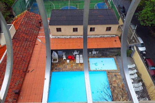 Área externa de apartamento para alugar com 2 quartos, 69m² em Brasilândia, São Gonçalo