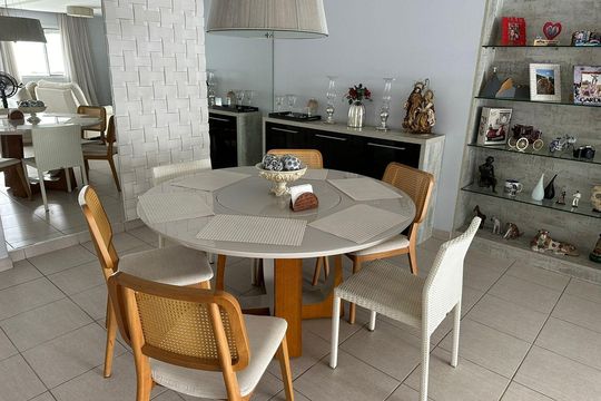 Sala de jantar de apartamento à venda com 4 quartos, 150m² em Barra Olímpica, Rio de Janeiro