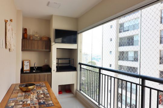 Varanda gourmet de apartamento à venda com 3 quartos, 106m² em Centro, São Bernardo do Campo