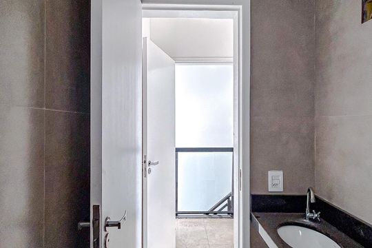 Banheiro da Suíte de casa de condomínio à venda com 3 quartos, 115m² em Vila Matilde, São Paulo