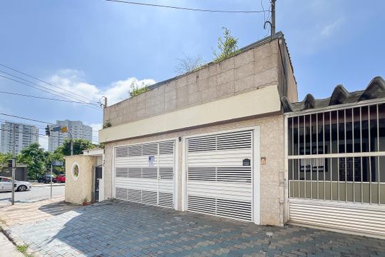 Fachada + plaquinha de casa à venda com 4 quartos, 295m² em Vila Palmares, São Caetano do Sul