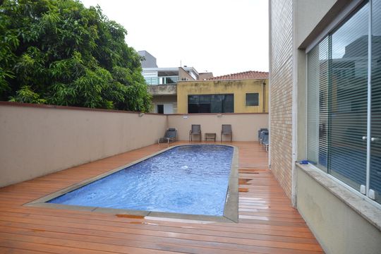 Área comum - Piscina de apartamento à venda com 3 quartos, 103m² em Casa Branca, Santo André