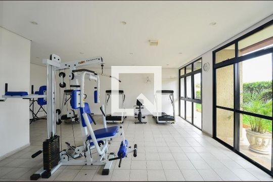 Área comum - Academia de apartamento para alugar com 1 quarto, 43m² em Mirandópolis, São Paulo