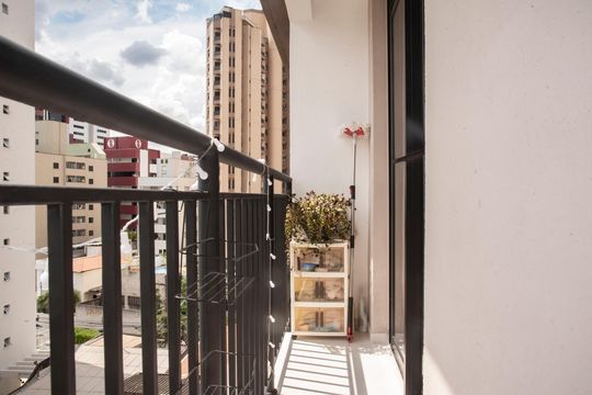 Varanda de apartamento à venda com 1 quarto, 30m² em Vila Monte Alegre, São Paulo
