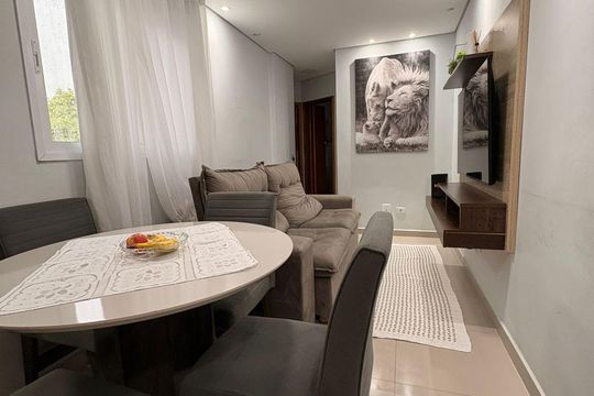 Sala de apartamento à venda com 2 quartos, 110m² em Parque Oratório, Santo André