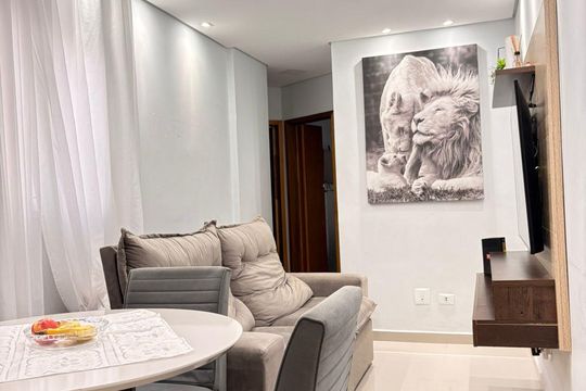 Sala de apartamento à venda com 2 quartos, 110m² em Parque Oratório, Santo André