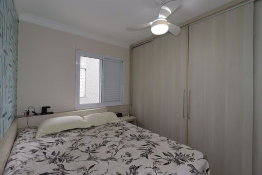 Suíte de apartamento à venda com 2 quartos, 100m² em Vila Valparaíso, Santo André