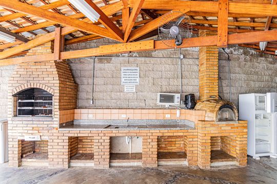 Área comum - Churrasqueira de apartamento para alugar com 3 quartos, 65m² em Vila Lageado, São Paulo