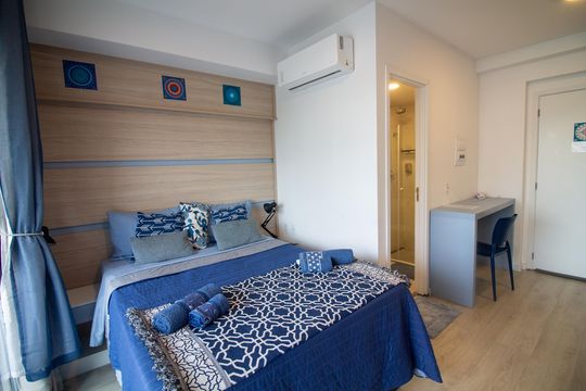 Studio de kitnet/studio para alugar com 1 quarto, 22m² em Santo Amaro, São Paulo