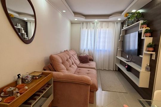 Sala de apartamento à venda com 2 quartos, 52m² em Jardim Santa Cruz, São Paulo