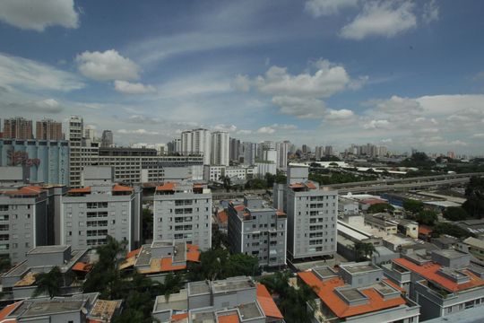 Área comum - Churrasqueira de kitnet/studio para alugar com 1 quarto, 52m² em Santa Terezinha, Santo André