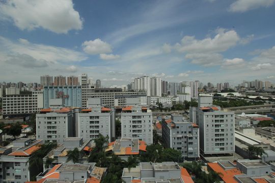 Área comum - Churrasqueira de kitnet/studio para alugar com 1 quarto, 52m² em Santa Terezinha, Santo André