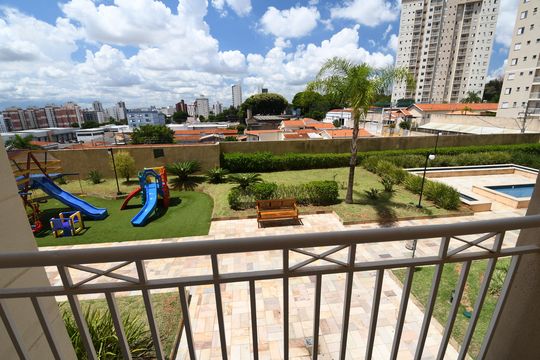 Sala - Vista de apartamento à venda com 3 quartos, 70m² em Vila Nova, Campinas