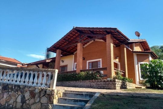 Fachada de casa de condomínio para alugar com 5 quartos, 3500m² em Colinas do Mosteiro de Itaici, Indaiatuba