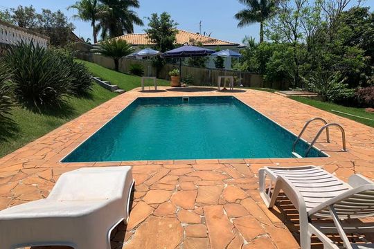Área externa de casa de condomínio para alugar com 5 quartos, 3500m² em Colinas do Mosteiro de Itaici, Indaiatuba