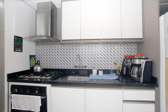 Cozinha de kitnet/studio para alugar com 1 quarto, 46m² em Centro Histórico, Porto Alegre