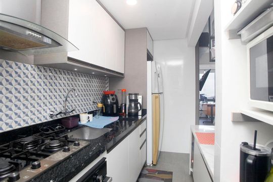 Cozinha de kitnet/studio para alugar com 1 quarto, 46m² em Centro Histórico, Porto Alegre