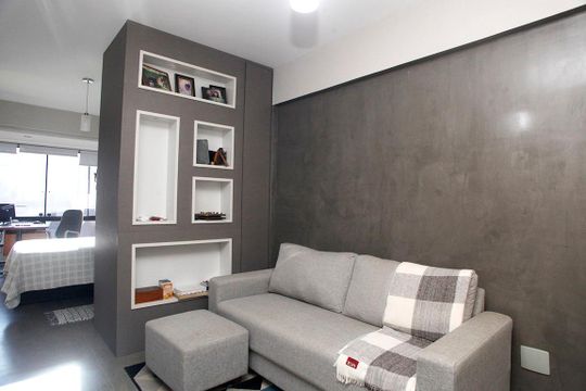 Sala de kitnet/studio para alugar com 1 quarto, 46m² em Centro Histórico, Porto Alegre