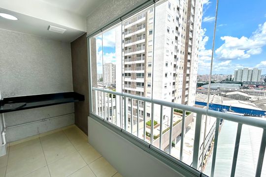 Varanda da Sala de apartamento à venda com 2 quartos, 55m² em Vila das Bandeiras, Guarulhos