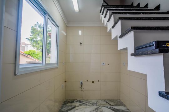 Cozinha de apartamento à venda com 2 quartos, 127m² em Campestre, Santo André