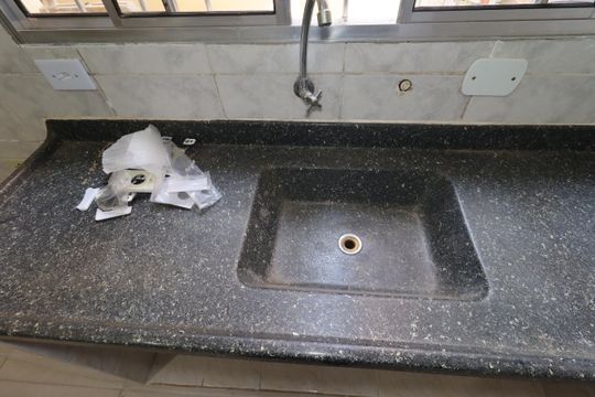 Cozinha - Pia de casa para alugar com 1 quarto, 25m² em Vila Palmares, Santo André