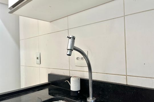 Cozinha de apartamento à venda com 2 quartos, 64m² em Vila Paulista, São Paulo
