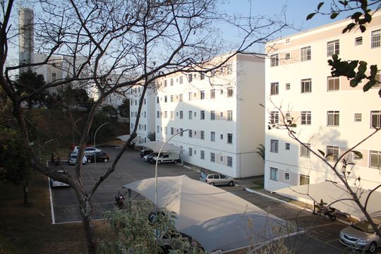 Área comum de apartamento à venda com 2 quartos, 47m² em Califórnia, Contagem