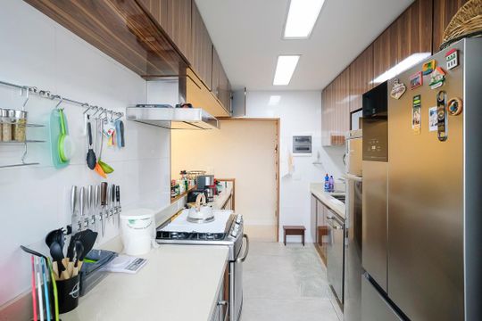 Cozinha de apartamento à venda com 3 quartos, 142m² em Vila Mussolini, São Bernardo do Campo