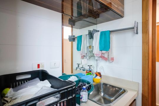 Área de serviço de apartamento à venda com 3 quartos, 142m² em Vila Mussolini, São Bernardo do Campo