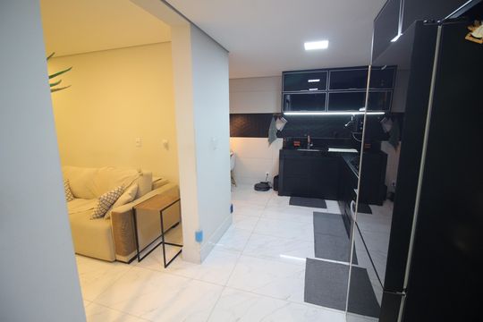 Cozinha de apartamento à venda com 2 quartos, 87m² em Tirol, Contagem