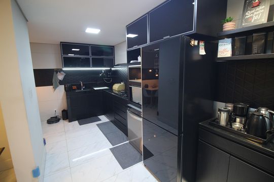 Cozinha de apartamento à venda com 2 quartos, 87m² em Tirol, Contagem