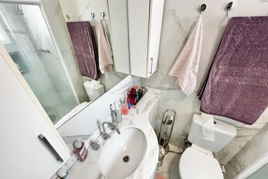 Banheiro da Suíte 3 de apartamento à venda com 3 quartos, 88m² em Vila Dom Pedro Ii, São Paulo