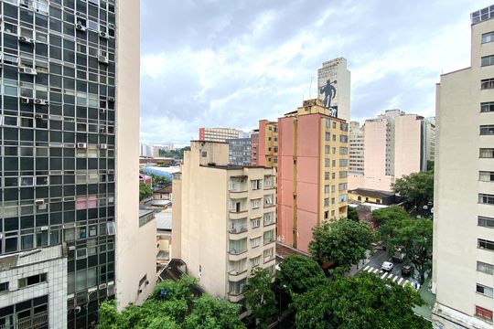 Vista do Quarto 1 de apartamento para alugar com 1 quarto, 45m² em Centro, Belo Horizonte