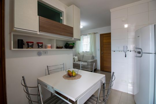 Cozinha de apartamento à venda com 2 quartos, 44m² em Jardim Coimbra, São Paulo