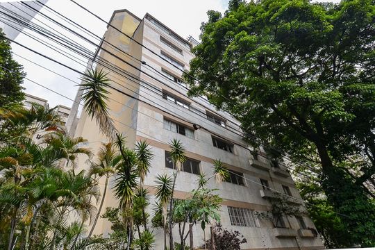 Fachada de apartamento à venda com 4 quartos, 122m² em Lourdes, Belo Horizonte