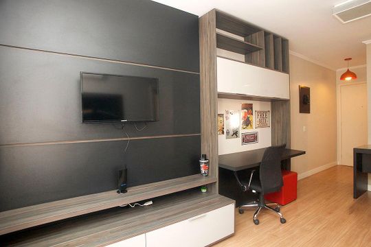 Sala de apartamento à venda com 1 quarto, 55m² em Petrópolis, Porto Alegre