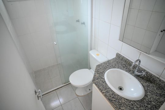 Banheiro Quarto 3 - Suite de apartamento à venda com 3 quartos, 68m² em Aclimação, São Paulo