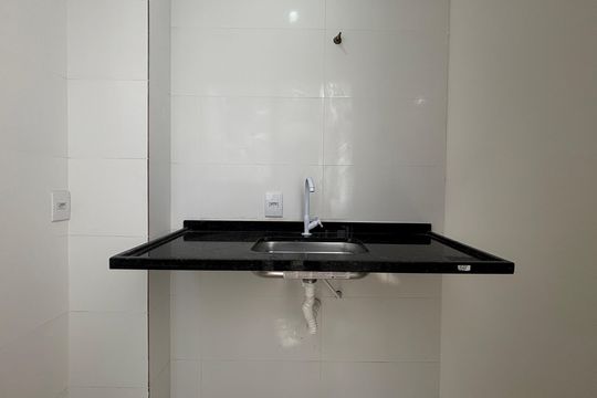 Cozinha de apartamento à venda com 2 quartos, 48m² em Vila Sao Pedro, Santo André
