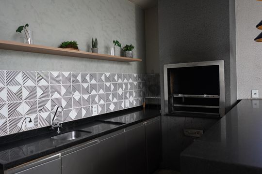Churrasqueira de kitnet/studio à venda com 1 quarto, 38m² em Chácara Tatuapé, São Paulo