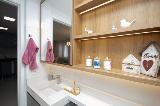 Banheiro de apartamento para alugar com 1 quarto, 34m² em Vila Guilherme, São Paulo