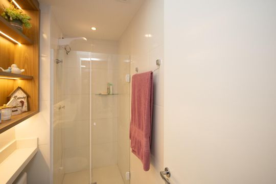 Banheiro de apartamento para alugar com 1 quarto, 34m² em Vila Guilherme, São Paulo