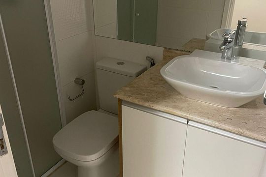 Banheiro de apartamento à venda com 2 quartos, 75m² em Vila Gomes Cardim, São Paulo