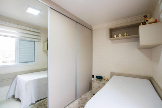 Quarto de apartamento à venda com 3 quartos, 108m² em Campestre, Santo André