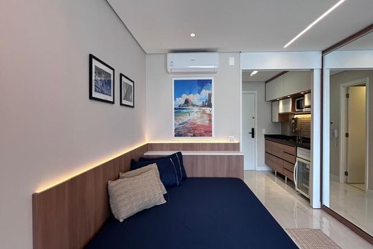 Quarto de kitnet/studio à venda com 1 quarto, 30m² em Jardim das Acacias, São Paulo